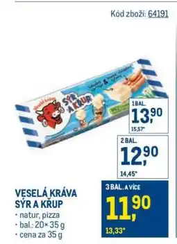 Makro Veselá kráva Sýr a Křup nabídka