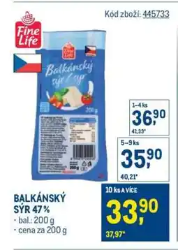 Makro BALKÁNSKÝ SÝR 47 % nabídka