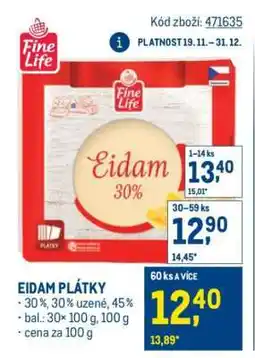 Makro Eidam plátky nabídka