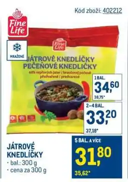 Makro Játrové knedlíčky nabídka