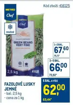 Makro Fazolové lusky jemné nabídka