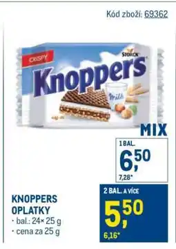 Makro Knoppers oplatky nabídka