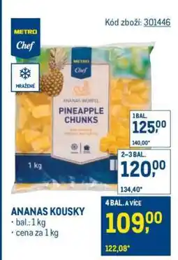 Makro Ananas kousky nabídka
