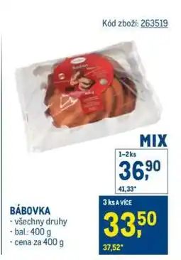 Makro Bábovka nabídka