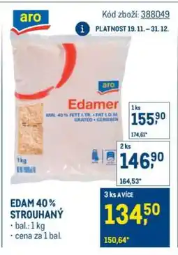 Makro EDAM 40 % STROUHANÝ nabídka
