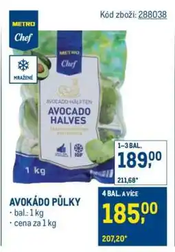 Makro Avokádo půlky nabídka