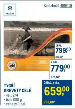 Makro TYGŘÍ KREVETY CELÉ nabídka