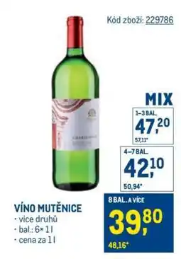 Makro Víno Mutěnice nabídka