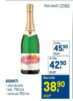 Makro Avanti nabídka