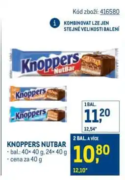 Makro Knoppers NutBar nabídka