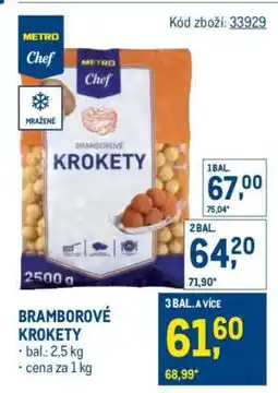 Makro Bramborové krokety nabídka