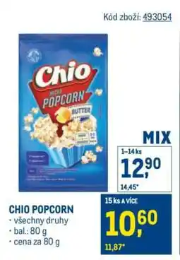 Makro Chio Popcorn nabídka