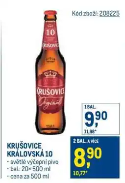 Makro Krušovice Královská 10 nabídka