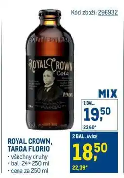 Makro Royal Crown, Targa Florio nabídka