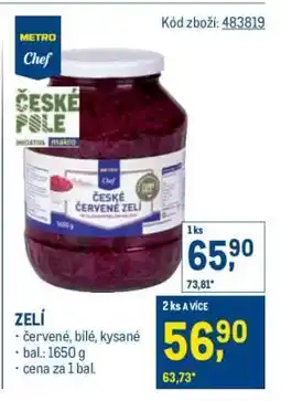Makro ČESKÉ ČERVENÉ ZELÍ nabídka