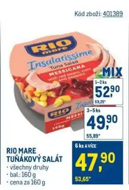 Makro RIO MARE Tuňákový salát nabídka