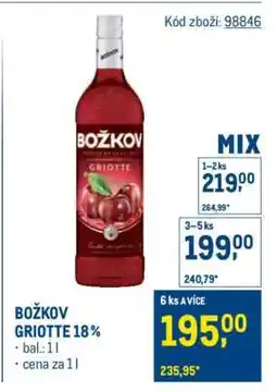 Makro Božkov Griotte 18 % nabídka