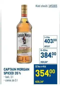 Makro Captain Morgan Spiced 35 % nabídka
