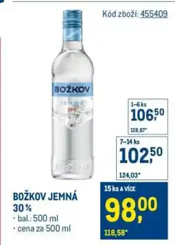 Makro BOŽKOV JEMNÁ 30 % nabídka