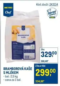 Makro Bramborová kaše s mlékem nabídka