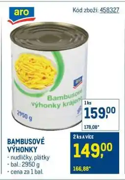 Makro Bambusové výhonky nabídka