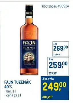 Makro FAJN TUZEMÁK 40 % nabídka