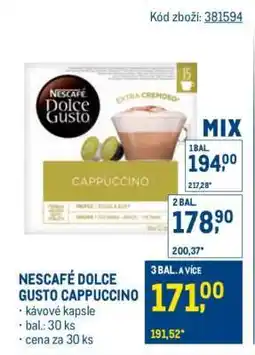 Makro Nescafé Dolce Gusto cappuccino nabídka