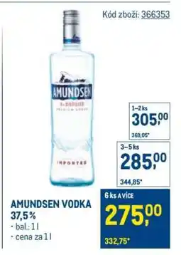 Makro Amundsen Vodka nabídka