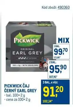 Makro PICKWICK ČAJ ČERNÝ EARL GREY nabídka