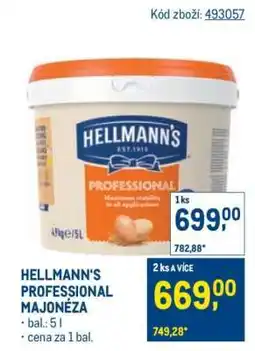 Makro HELLMANN'S PROFESSIONAL MAJONÉZA nabídka