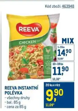 Makro REEVA INSTANTNÍ POLÉVKA nabídka