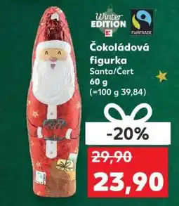 Kaufland Čokoládová figurka Santa/Čert nabídka