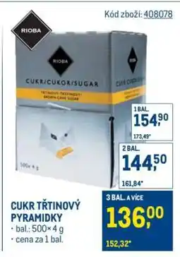 Makro Cukr třtinový pyramidky nabídka