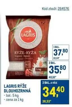 Makro Lagris rýže dlouhozrnná nabídka