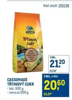 Makro Cassonade Třtinový cukr nabídka