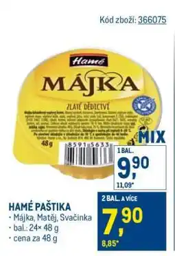 Makro Hamé paštika nabídka
