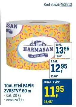 Makro TOALETNÍ PAPÍR 2VRSTVÝ 60 m nabídka