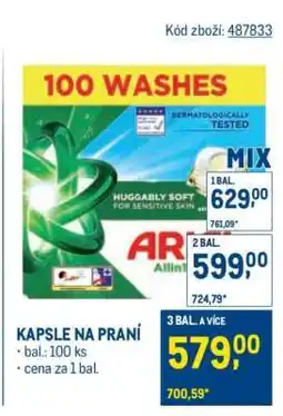 Makro KAPSLE NA PRANÍ nabídka