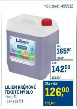 Makro LILIEN KRÉMOVÉ TEKUTÉ MÝDLO nabídka