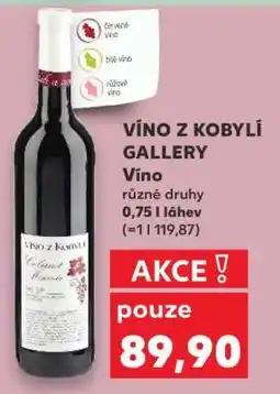 Kaufland VÍNO Z KOBYLÍ GALLERY nabídka