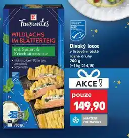 Kaufland Divoký losos v listovém těstě nabídka