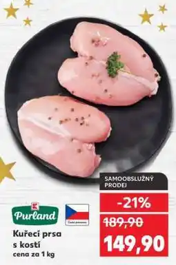 Kaufland Kuřecí prsa s kostí nabídka
