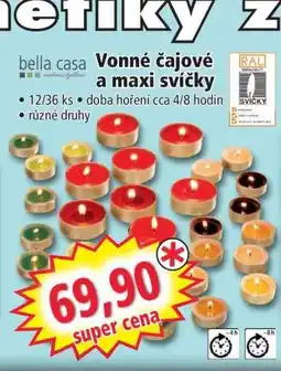 Norma Vonné čajové a maxi svíčky nabídka