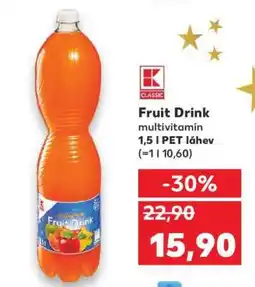 Kaufland Fruit Drink nabídka