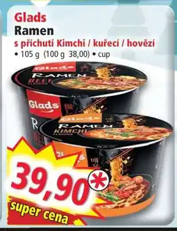 Norma Glads Ramen nabídka