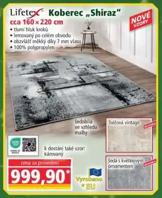 Norma Koberec „Shiraz“ nabídka