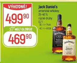 Globus Jack Daniel‘s nabídka