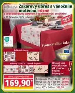 Norma Žakárový ubrus s vánočním motivem, různé nabídka