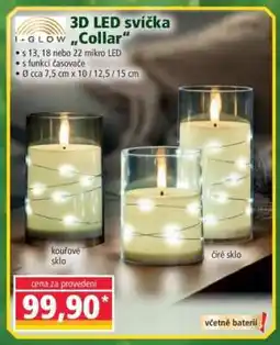Norma 3D LED svíčka „Collar“ nabídka