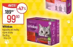 Globus Whiskas kapsičky pro kočky různé druhy nabídka
